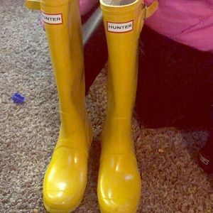 Yellow Hunter Boots